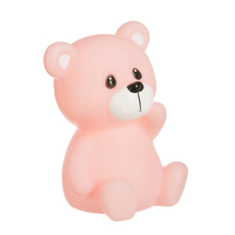 LED Nachtlamp Beer – 12 cm – Roze