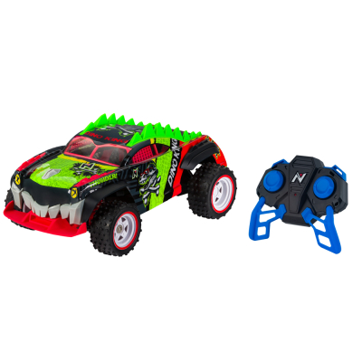 Nikko Dinosaur Off Road – Dino King Red (36 cm) – All-Terrain RC Dino Truck met 2.4GHz & USB-Oplaadbare Accu