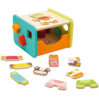 Sevi Houten Boerderij vormenstoof en puzzel in 1