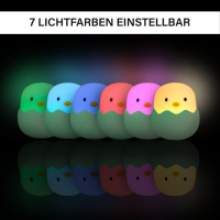 USB Baby Egg Night Light – Dimmable – 5 cm – Soft Silicone – Rechargeable LED Lamp GREEN