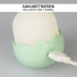 USB Baby Egg Night Light – Set of 3 – Dimmable – 5 cm – Colour Changing – Rechargeable – Silicone