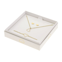 Gift Set Juwelen Hart verguld goud roestvrij staal