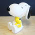 House of Disaster Peanuts Snoopy & Woodstock LED lamp