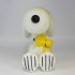House of Disaster Peanuts Snoopy & Woodstock LED lamp