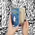 Moomin Blue Book Wallet blue