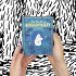 Moomin Blue Book Wallet blue