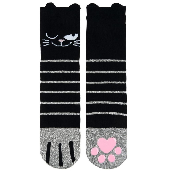 Ed, the Cat – Glittersokken met anti-slip