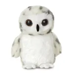 Aurora Mini Flopsie Snowy Owl knuffel 20 cm