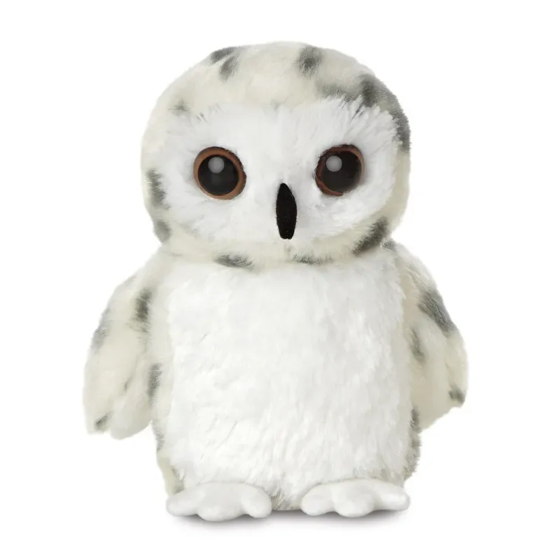 Aurora Mini Flopsie Snowy Owl knuffel 20 cm