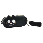 Ed, The Cat pencil case with detachable pompon