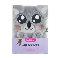 Pluche Dagboek Koala met Slot – 80 Pagina's – 18,2 x 13,1 cm