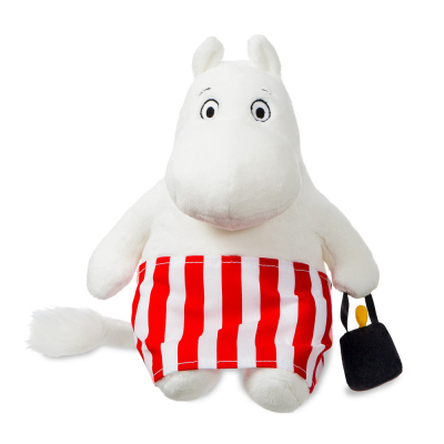 Moomin Mamma knuffel – met rood gestreept schort – 20 cm – Aurora World