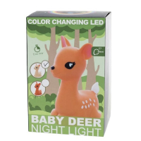 Dhink Baby Hert Nachtlamp LED – Kleurverandering – Bruin – 11×17 cm