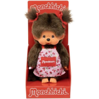 Sekiguchi Monchhichi Girl with red fruits apron 20 cm