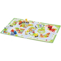 Sevi Speelstad 18-delige houten speelset met oprolbare speelmat