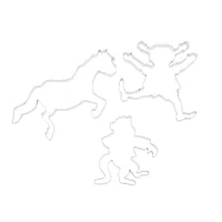 Pippi Longstocking Set of 3 baking tins