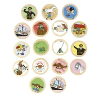 Pippi Langkous Houten Memo spel