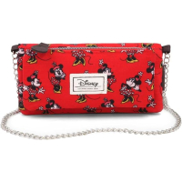 Classic Minnie Cheerful Rode Portemonnee met Ketting