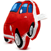 Fiat 500 pluche kussen in rood
