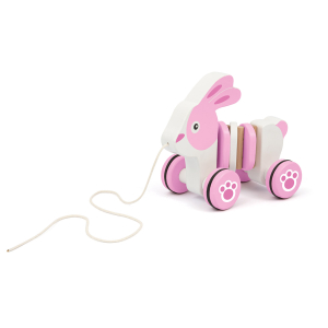 Sevi Houten trekdier konijn – Roze
