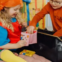 Pippi Langkous roze portemonnee voor kinderen