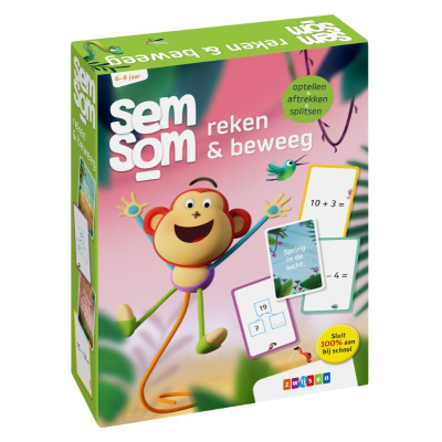 Semsom Reken en beweeg kaarten spel Zwijsen 6-8 jaar