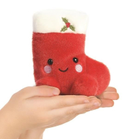 Palm Pals knuffel Holly Kerstsok 13 cm