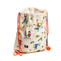 Pippi Langkous Gymtas canvas rugtas met trekkoord
