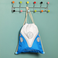 Volkswagen VW Bus T1 blauwe Trekkkoord Rugtas