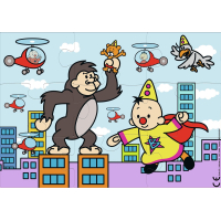 Bumba puzzel 9 stukjes Super Bumba