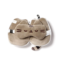 Pusheen Relaxeazzz Reiskussen met Slaapmasker – opvouwbaar