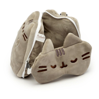 Pusheen Relaxeazzz Reiskussen met Slaapmasker – opvouwbaar