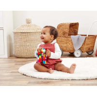 Elmer Plush rattle toy 12 cm