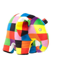 Elmer knuffel Patchwork olifant 17 cm
