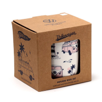 Volkswagen VW T1 Explore porseleinen mok met thee-infuser en deksel