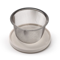 Volkswagen VW T1 Explore porseleinen mok met thee-infuser en deksel