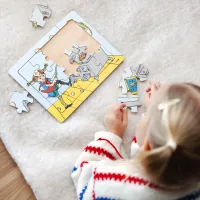 Pippi Langkous Houten framepuzzel 15 stukjes