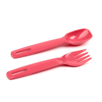 Moomin Paarse Clip Bento Box Lunchtrommel met bestek