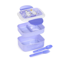 Moomin Lilac Clip Bento Box Lunchtrommel met bestek