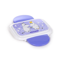 Moomin Lilac Clip Bento Box Lunchtrommel met bestek