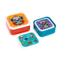 Set van 3 Lunch Boxen – Dia de los Muertos