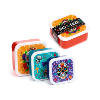 Set van 3 Lunch Boxen – Dia de los Muertos