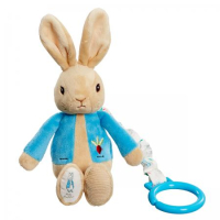 Peter Rabbit Jiggle Toy plush with ring