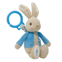 Peter Rabbit Jiggle Toy plush with ring