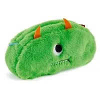 Omkeerbare Pluche Etui Blauw Groen Monster – Polyester – 23 cm