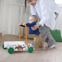 Pippi Langkous Houten Loopwagen