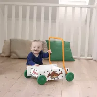 Pippi Langkous Houten Loopwagen