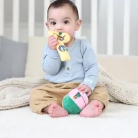 Pippi Langkous Zachte Rammelaar – Babyrammelaar – Knuffelrammelaar Vanaf de Geboorte