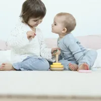 Pippi Langkous Stapelringen van Hout – Houten Stapeltoren – Educatief Babyspeelgoed 10+ Maanden