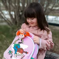 Pippi Longstocking plush keychain Pippi Head